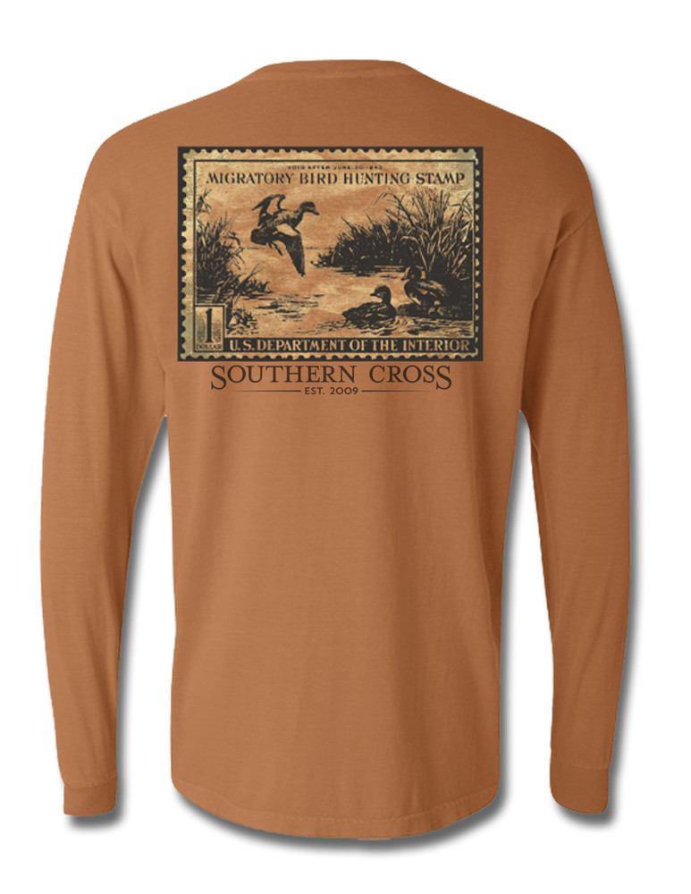 Southern Cross – Duck Stamp 1943 – Small Long Sleeve Tshirt – Comfort Colors