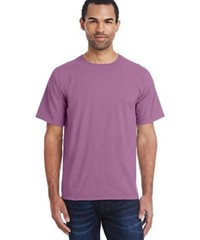 Hanes Mens Comfort Wash USA Cotton T-Shirt L LG Purple Plum Rasin Crew Neck