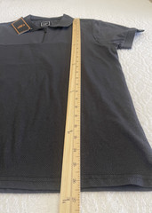CASA MODA Couture Men’s Zip-Front Polo Shirt Black Quarter-Zip Front Closure