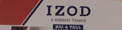 GENUINE IZOD 3 PACK MENS 4XL BIG 100% COTTON WHITE TANK TOP T-SHIRTS UNDERSHIRTS