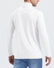 SPF Shirts for Men UPF 50 Shirts Long Sleeve Mens Quarter Zip Pullover Golf L…