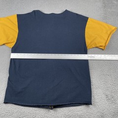 Vtg Badger Sport Baseball Button Up Shirt XL Blue & Yellow Peñasco New Mexico