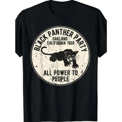 Summer Short Sleeve Casual T-Shirt 1966 Oakland, California Black Panther Party