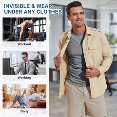Men’s Compression Shirt Ionic Shaping Sleeveless Vest Sports Base Layer Tank Top