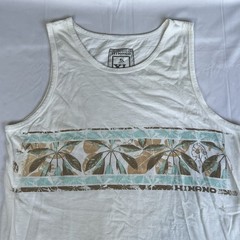 Hinano Tahiti Shirt XL White Tank Top Surf Beer Hawaii Skater Dream Island 3156
