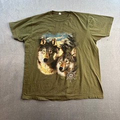 Vintage Wolf T Shirt Wildlife Sz XL