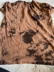 AC/DC Japan Tour 1981 Brown Tie Dye T-Shirt Mens Size Medium
