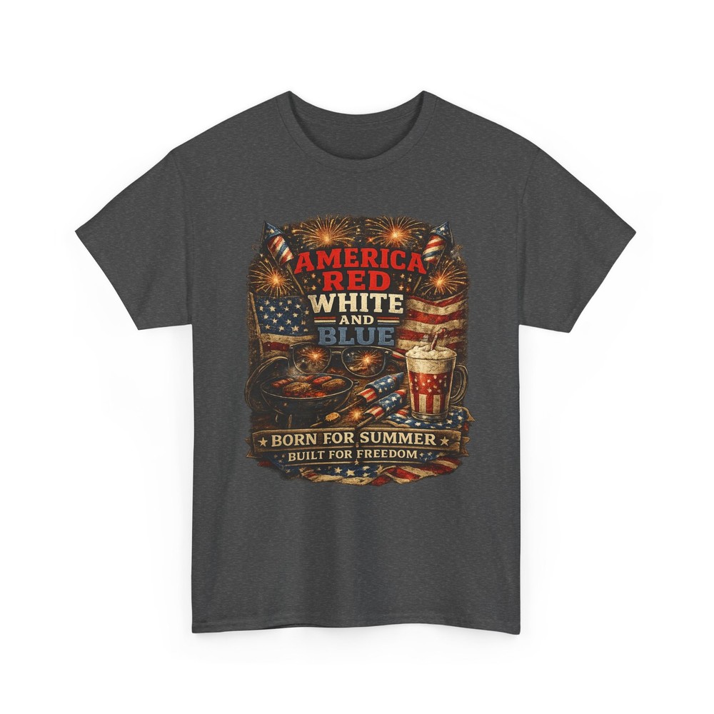 America Red White and Blue T-Shirt | Patriotic 4th of July Tee