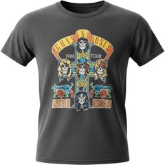 Vintage Guns N Roses Shirt Mens XL Black 1988 Tour Appetite For Destruction Band