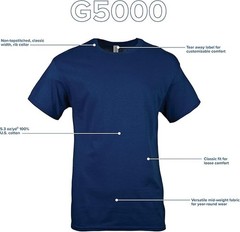 Gildan (3-pack) Solid Ultra/Heavy Cotton Short Sleeve Blank T-Shirt S-3XL