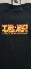 Vintage Terminator 2 Shirt Mens XXL Black Universal Studios Battle Across Time