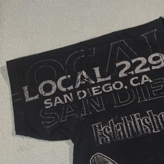 San Diego 229 California Steel Vtg Y2K AOP Construction Work Tool T Shirt XL