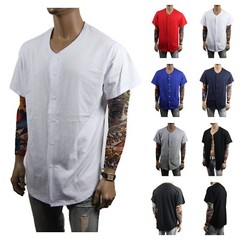 Men Baseball T-Shirt Cotton Jersey Plain Solid Sports Team Raglan Tee S-3XL