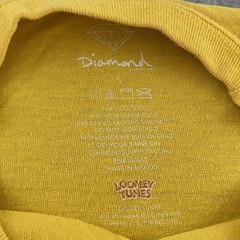 Diamond Supply x Tweety Bird Looney Tunes Shirt Small Yellow Graphic Skateboard