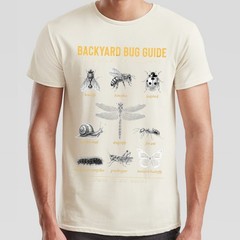 Mens Insects Hand Sketch T Shirt Nature Art Design Graphic Tee