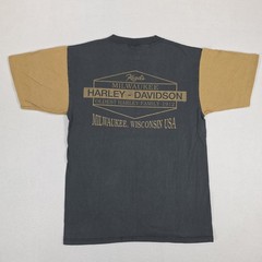 Vintage Harley Davidson T-Shirt Mens Medium Two Tone Kegels Milwaukee Wisconsin