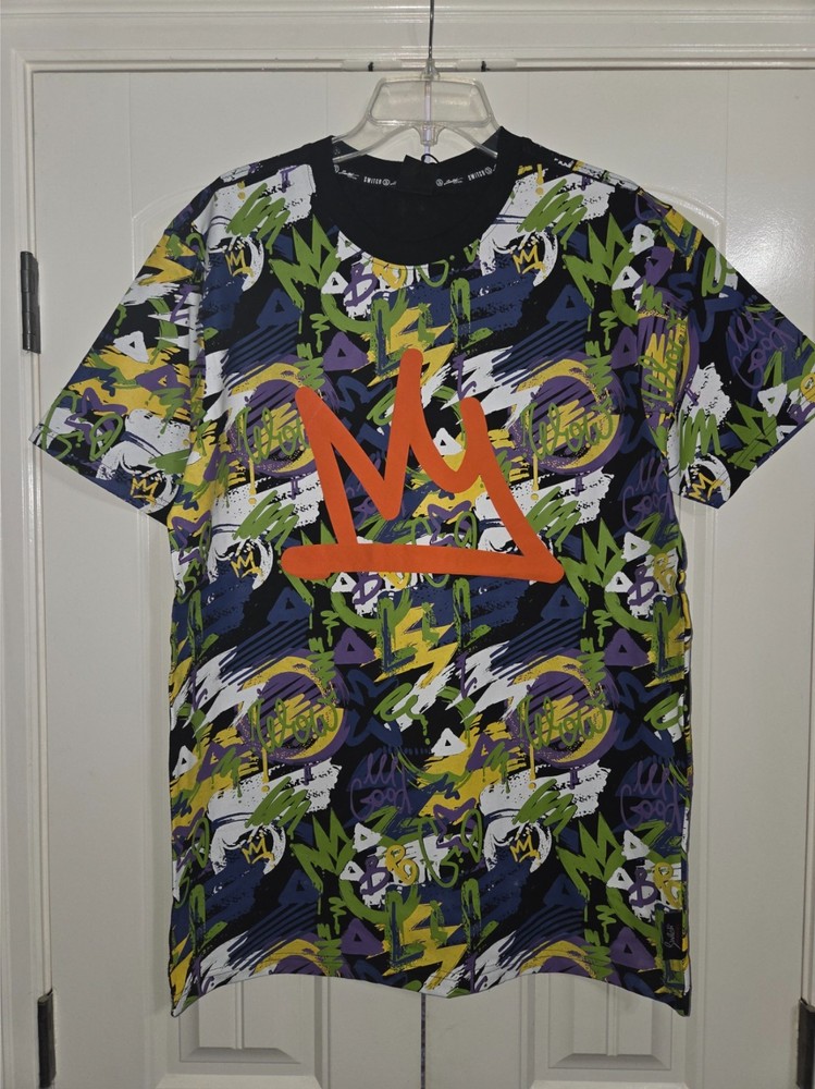 Switch Remarkable Money Graffiti All Over Print Tee XL Streetwear NWT MSRP $40