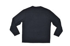 Perry Ellis Shirt Mens XL Black Long Sleeve Crew Neck Principles Tee New