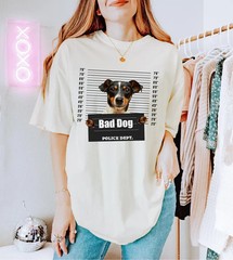 Custom Pet Portrait Comfort Tee Funny Dog Cat Shirt Personalized