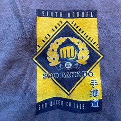 Vtg Martial Arts T-Shirt Kenyon’s Soo Bahk Do San Diego 6th Annual 1998 Men’s XL