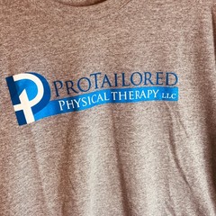 Jerzees Dri-Power Mens XL Gray ProTailored Physical Therapy T-Shirt, Ft Wayne IN