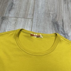 Prada Red Tab Long Sleeve T-shirt Yellow Mens Size S