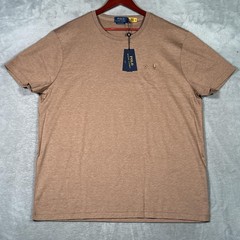 Polo Ralph Lauren Shirt Mens 2XL Brown Custom Slim Fit Polo Bear Classics Tee