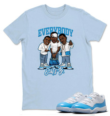 Everybody Eats B Unisex Shirt White to Match 11 Low University Blue, Best Gift