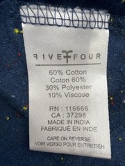 Five Four T-shirt Men M Blue .#47081