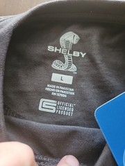 Ford Shelby GT Tee Shirt Men’s Size L Gray Graphic Print 2 Sided New