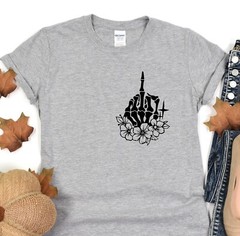 Surviving Purely Out Of Spite Shirt, Skull Floral Tee, Positive Vibes T-Shirt