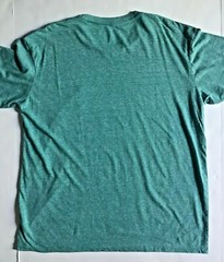 New FEEL ALOHA Mens Teal Blue Logo Soft Cotton Rayon Poly Tee T-shirt sz XL