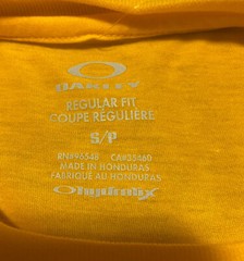 OAKLEY t shirt SMALL brand new bright orange/yellow vault exclusive Ohydrolix