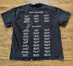 Zach Bryan Shirt Mens XL Washed Black Burn Burn World Tour 2023 Distressed