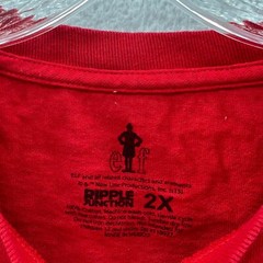 Elf Ugly Shirt XXL Mens Red Tee 2XL Ripple Junction Christmas Movie Funny Top