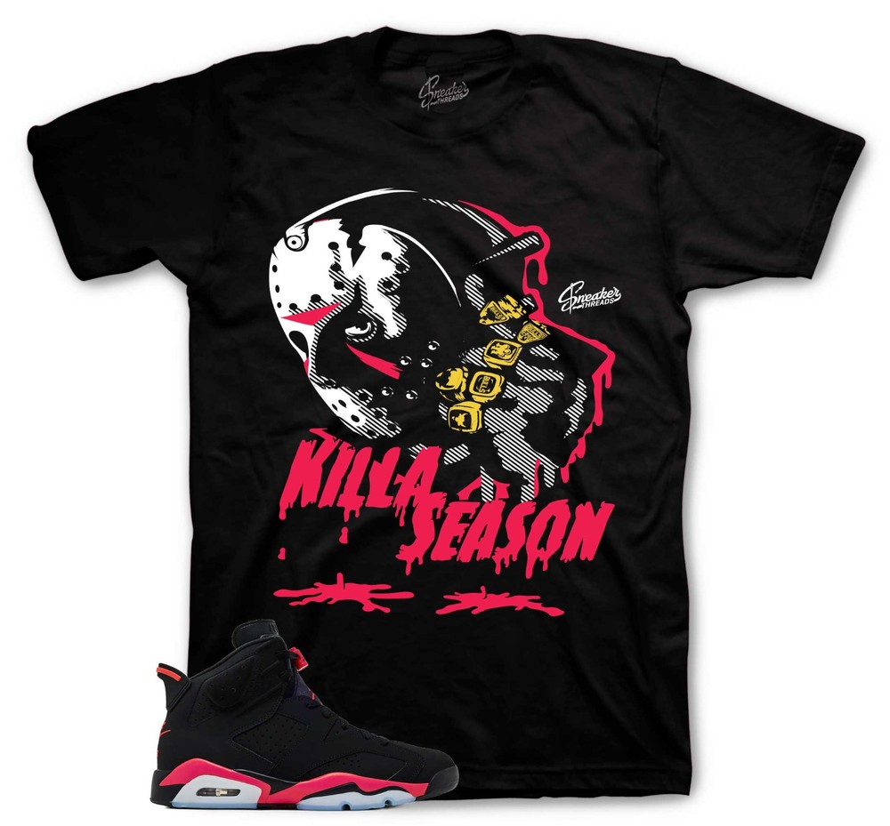 Shirts To Match Jordan 6 Infrared Salesman | Killa Season Sneaker Tees