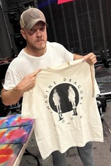 Imagine Dragons T Shirt XXL Cream LOOM World Tour 2024 Merch NEW *flaw