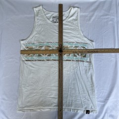 Hinano Tahiti Shirt XL White Tank Top Surf Beer Hawaii Skater Dream Island 3156