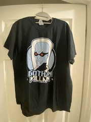 VINTAGE DC COMICS BATMAN GOTHAM VILLAIN MR. FREEZE T-Shirt Size L Black