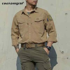 Emerson Blue Label Tactical Shirt Mens Long Sleeves Hunting Hiking Casual Tops