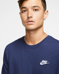 NWT Mens NIKE Big & Tall Crew Neck Sportswear Training T-Shirt Navy Blue