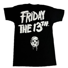Adult S Friday the 13th Tee T Shirt Michael Myers Horror Jason Mask Double Sided
