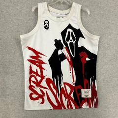 Scream Movie Ghostface Jersey Men’s XL Basketball Headgear Classics Embroidered