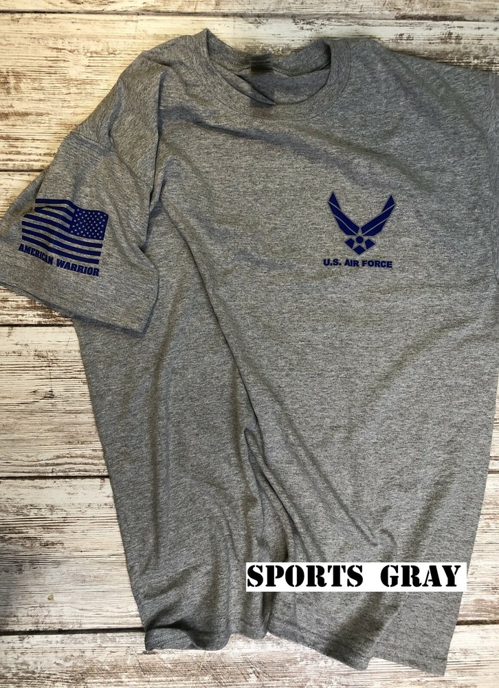 Air Force Military T-shirt chest decal USAF VIII 188G