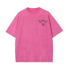 Demon Slayer Zenitsu Agatsuma Acid Wash Graphic T Shirt Anime Back Print M-3XL