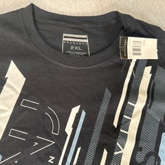 Sean John Men’s Shirt 2XL Graphic Design Front Black New With Tag T-Shirt
