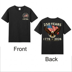 250 Anniversary USA Patriotic Eagle 250th 4th of July 2026 2 SIDE T-Shirt