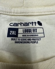 Carhartt Yellow Loose Fit Cotton Knit Crew Neck Long Sleeve T-Shirt Men 2XL