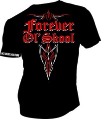 HOOLIGANZ TEE SHIRT HOT ROD ROCKABILLY FOREVER OL SKOOL REBEL TEE SHIRT SUPPORT