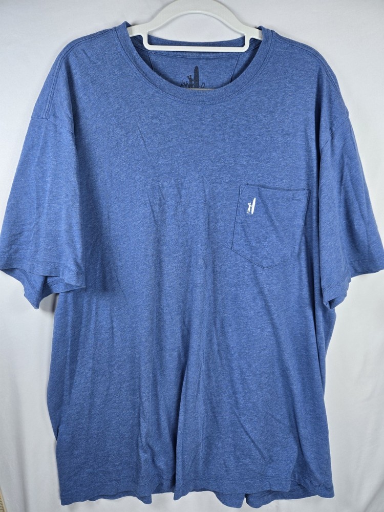 Johnnie-O Hangin Out Heathered Dale T-Shirt (Oceanside) Cotton Crewneck Preppy